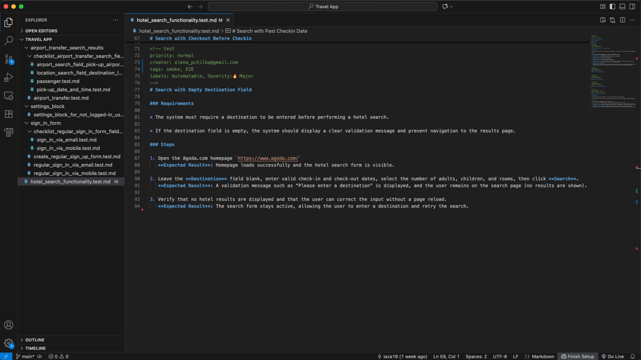 Testomatio - Export as markdown